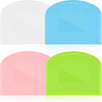 4 Pieces Food Scraper, Flexible Dough Scraper, Dough Scraper by Unknown