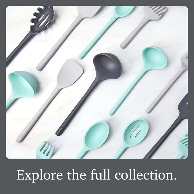 Tovolo Flex Core Silicone Ladle BPA Free Aqua Seafoam Green Deep Silicone Soup - Image 6