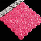 Acrylic Rolling Pin with 28 Patterns, Lightweight 6.3x0.4 Inch Textured Design - Image 3