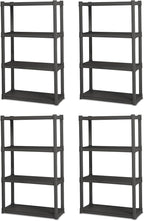 Sterilite 4-Pack 4 Shelf Unit, Heavy-Duty Shelving Storage and Utility Rack by Sterilite