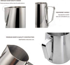 Milk Frothing Pitcher Cup, 12oz/350ML Milk Frother Cup Stainless Steel Steaming - Image 8