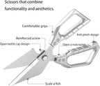 Kitchen Scissors all Purpose, Stainless Steel Kitchen Shears, Meat Scissors - Image 2