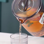 HOMQUEN Plastic Pitcher with 3 Cup, 60 Oz/1.8L Water Pitcher with Lid, Iced Tea - Image 5