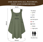 Apron for Women with Pocket Cotton Linen, Japanese Cross Back Apron for - Image 2
