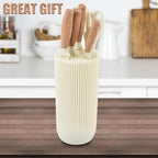 Knife Set, Wiztoynia 6-Piece Beige Kitchen Knife Set - Image 7