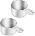 2PCS 2/3Cup Single Measuring Cup, Etched Inner Scale Stainless Steel Measure by BERYLER