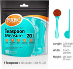 40-Pack Plastic Measuring Spoons Set – 20 × Teaspoons + 20 × Tablespoons - Image 2