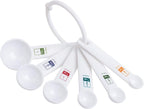 Fox Run 6-Piece Plastic Measuring Spoon Set White, 1.6 x 9 x 3 inches by foxrunbrands