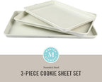 Martha Stewart Gallen 3-Piece Cookie Sheet Set – 13", Ceramic Nonstick - Image 2