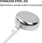 10.55 Inch 3 oz 6 Pcs Silver Stainless Steel 201 Long Handle Soup Spoon - Image 6