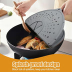 Splatter Screen Guard for Frying Pan, 14×12.7Inch Foldable Splatter-Proof - Image 3