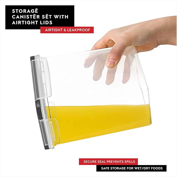 DWËLLZA KITCHEN Set of 14 Airtight Food Storage Containers - Image 7