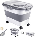 20-30 Lbs Rice Storage Container, Collapsible Food Storage Containers by DDMOMMYCOLLAPSIBLEFOODSTORAGECONTAINERFAMILY