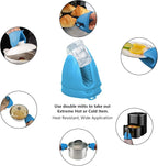 3 Pairs Oven Mitts Silicone Pot Holders Set Heat Resistant - Image 4