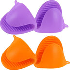 2 Pairs Mini Oven Gloves Silicone Heat Resistant Cooking Pinch Mitts Potholder by Acronde