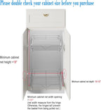 DINDON 2 Tier Pull Out Cabinet Organizer Heavy-Duty Metal Sliding Drawer Shelf - Image 3