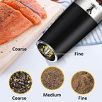 Gravity Electric Grinder set of 2, Automatic Pepper and Salt Mill Grinder - Image 4