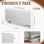 Ferraycle 2 Packs Stainless Steel Fryer Splash Guard Commercial Side Stove - Image 2