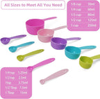 10PCS Measuring Spoons and Cups Set Stackable Nesting Cups Spoons - Image 3