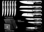 WIZEKA Kitchen Knife Set with Block: 15PCS German Stainless Steel Knife Block - Image 5