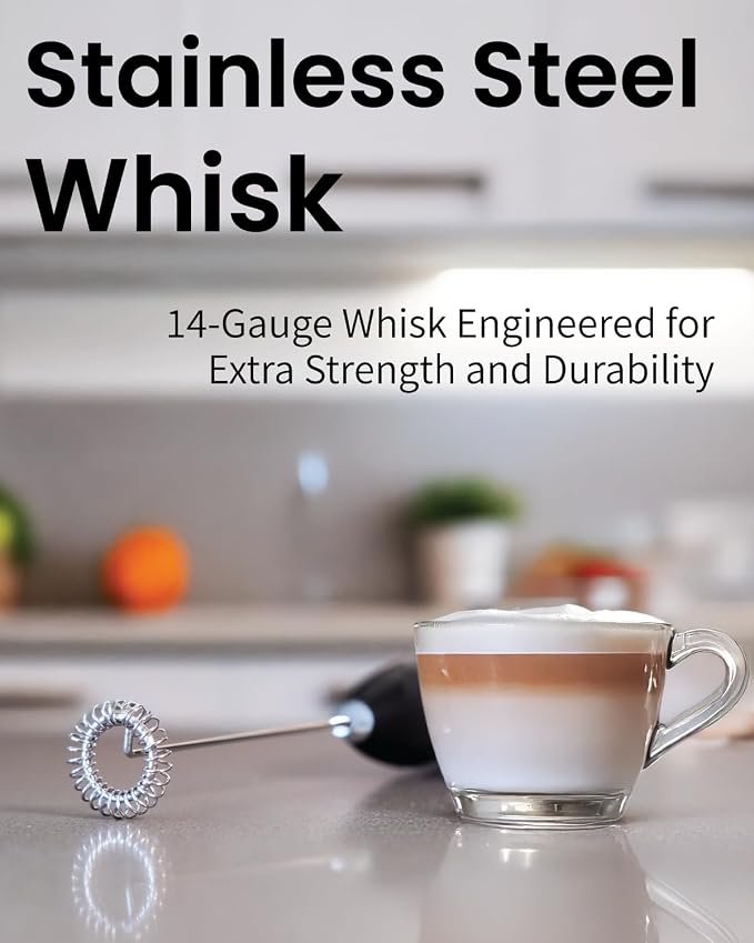 Elementi Electric Milk Frother Handheld - Image 8