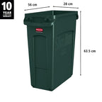 Rubbermaid Commercial Products Slim Jim Trash/Garbage Can - Image 3