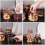 SAIOOL Glass Jars with Airtight Lid, Kitchen Canisters, Borosilicate Storage - Image 3