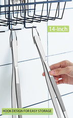 JETKONG 2 Pcs 14-Inch Food Tweezers Stainless Steel Tweezer Tongs Extra-Long - Image 6