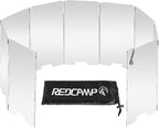 REDCAMP Folding Outdoor Stove Windscreen, 9 Plates Aluminum Camping Stove by REDCAMP