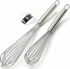 18/10 Stainless Steel Large Whisk Set of 2, 15.5 inch Heavy Duty Long Whisk and - Image 7