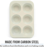 Martha Stewart Gallen 6 Cup Nonstick Carbon Steel Muffin and Cupcake Pan - Image 4
