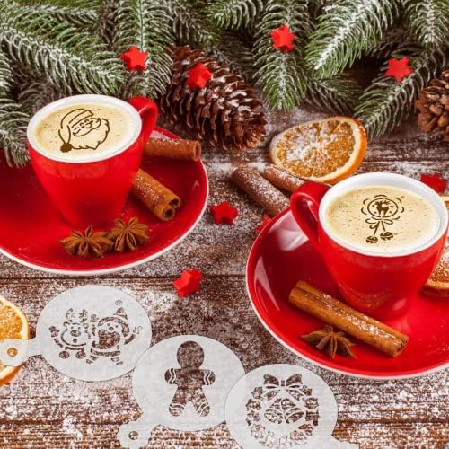 JULBEAR 36 Pcs Christmas Cookie Cake Stencils, Reusable Baking Mold Tools - Image 4