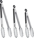 Hotec Stainless Steel Kitchen Tongs, Locking Metal Food Tongs by Hotec
