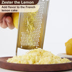 Upgraded Lemon Zester & Cheese Grater, Food Grade Stainless Steel None-Slip - Image 6