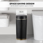 ELPHECO Black Bathroom Trash Can - Image 5