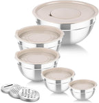 TeamFar Mixing Bowls with Airtight Lids, by TeamFar