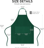 Syntus 12 Pack Bib Apron, Unisex Aprons Adjustable Waterdrop Resistant - Image 2