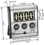 Elegant Digital Kitchen Timer, Stainless Steel Model eT-23, Super Strong - Image 6