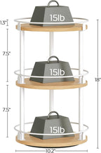 YATINEY 3-Tier Lazy Susan Organizer, Rotating Spice Rack, Spinning Organizer - Image 9