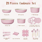 Umite Chef Pots and Pans Set Non Stick, RV Kitchen Cooking Set - Image 2