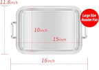 15 Inch Stainless Steel Roasting Pan - Image 6