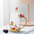 OEAGO Gifts for Women Mom Mothers Tea Cup Best Birthday Butterfly Rose Gifts - Image 4