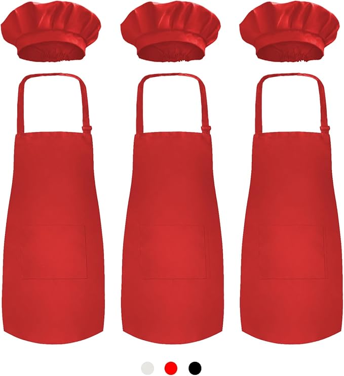 Novelty Place Kid's Apron with Chef Hat Set by NoveltyPlace