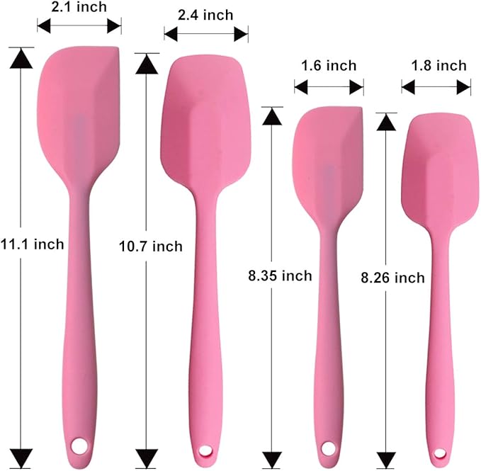 Silicone Spatulas Set, Rubber Spoon Spatula Heat Resistant Spoonula One Piece - Image 5