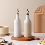 Olive Oil Dispenser Bottle for Kitchen, 23 Oz Ceramic Oil Dispenser - Image 7