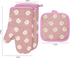 AUAUY Oven Mitts and Potholders, BBQ Gloves Heat Resistant, 1 Pair Oven Mitts - Image 7