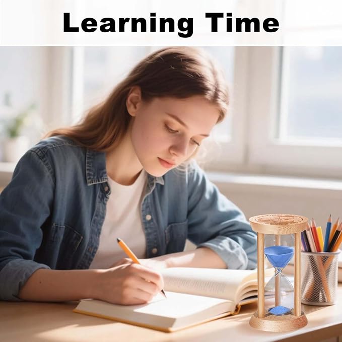 2 Minute Sand Timer, 2 Min Wooden Hourglass, Wood Mini Sand Clock, Two Minute - Image 8