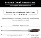 HOSHANHO Honing Rod, 12 Inch Professional Kitchen Knife Sharpener Rod, Japanese - Image 5