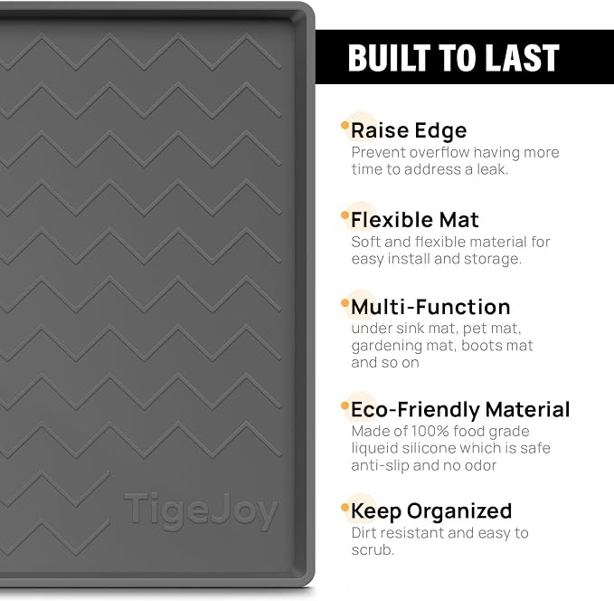TigeJoy 22" x 19" Under Sink Mats - Image 3