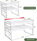 2 Pack Expandable Kitchen Wrap Organizer Rack, Height & Width Adjustable - Image 5